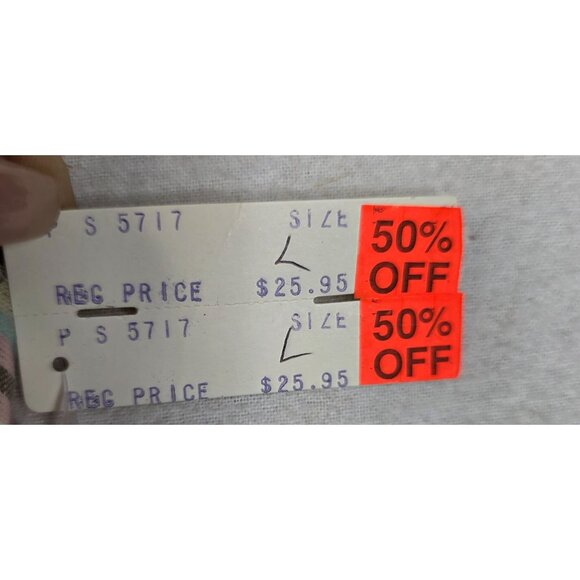 P&S Paddle & Saddle 1970s Large Striped Tank Top USA Vintage Deadstock New - Picture 6 of 10